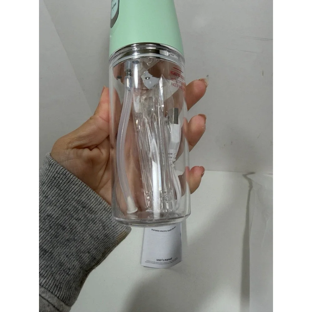 Water Flosser 3 Mode 220ml Portable Tooth Cleaner Rechargeable Dental Green‎ New
